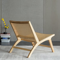 Thumbnail for Rustic Rattan Lounge Chair