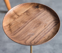 Thumbnail for Castiglia End Table: Steel Base, Wood Top