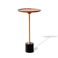 Thumbnail for Castiglia End Table: Steel Base, Wood Top